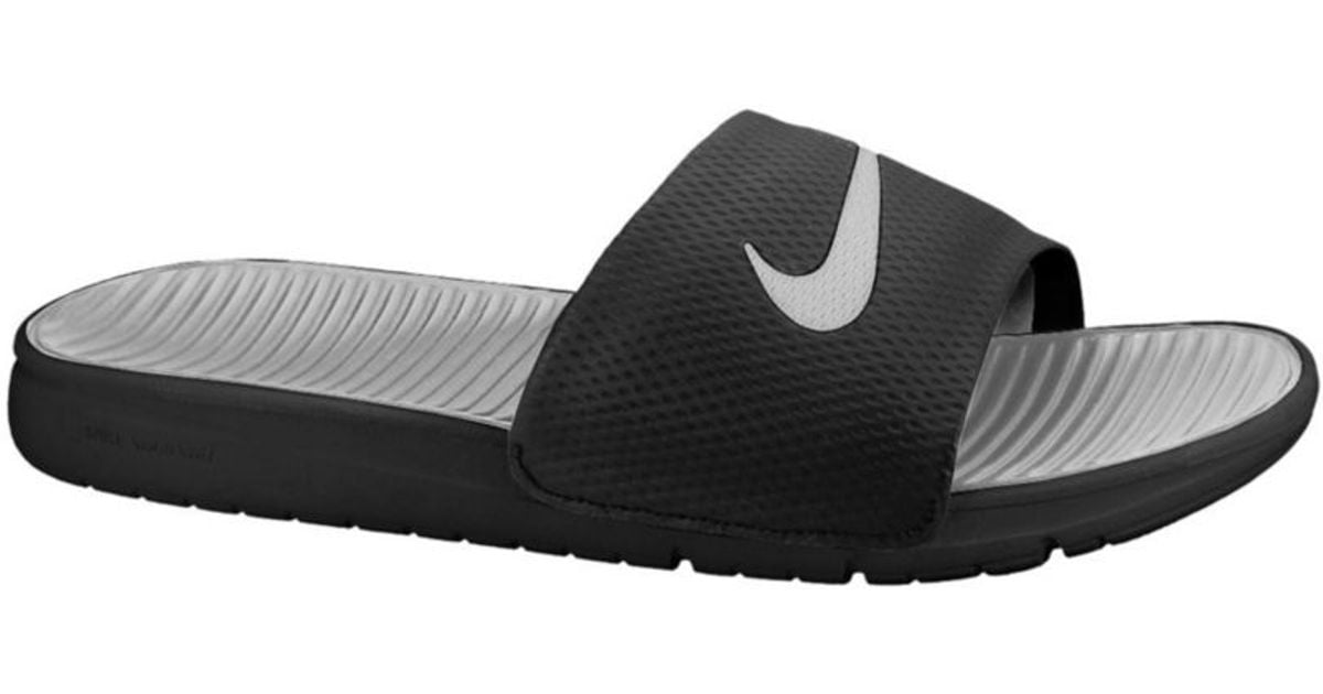 nike benassi solarsoft black