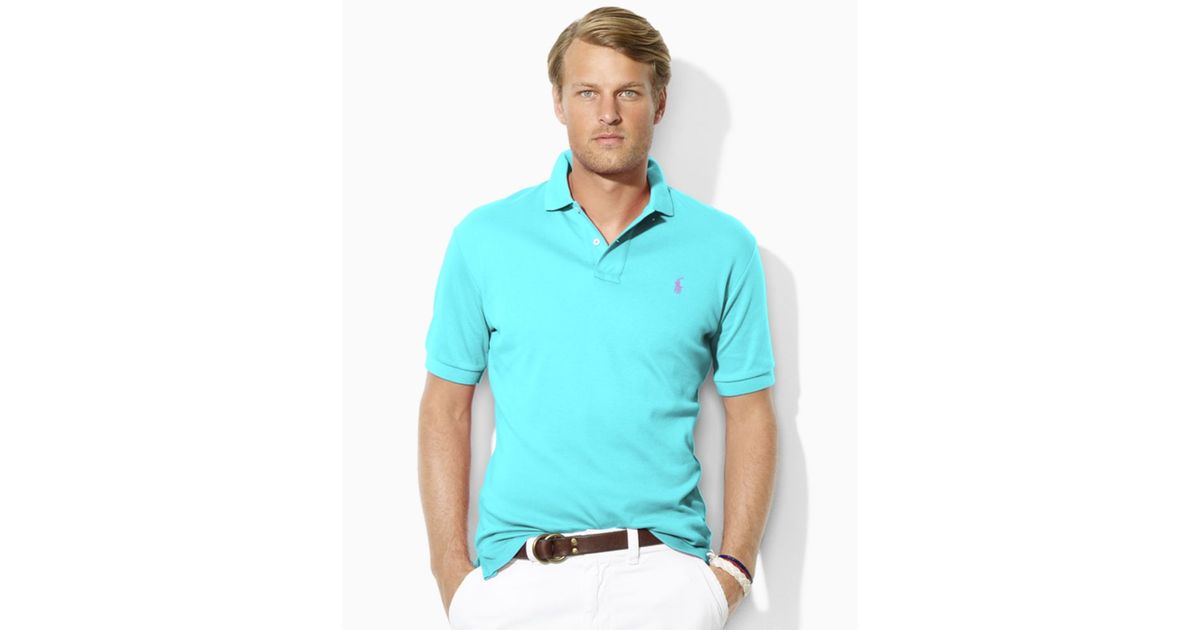 turquoise ralph lauren polo shirt