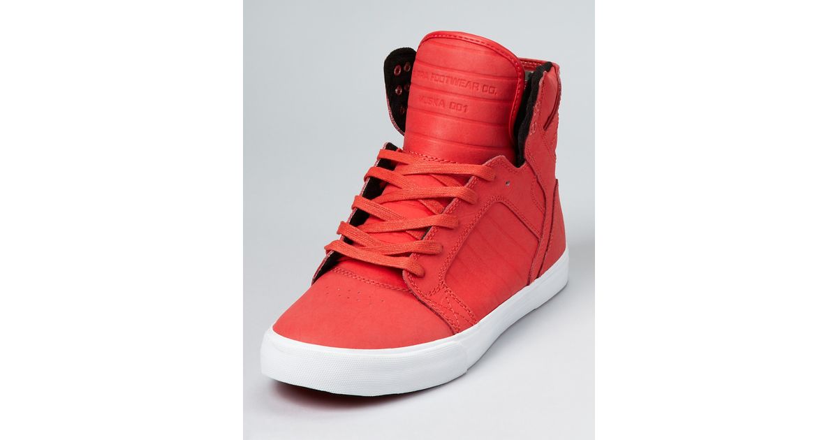 supra red high tops