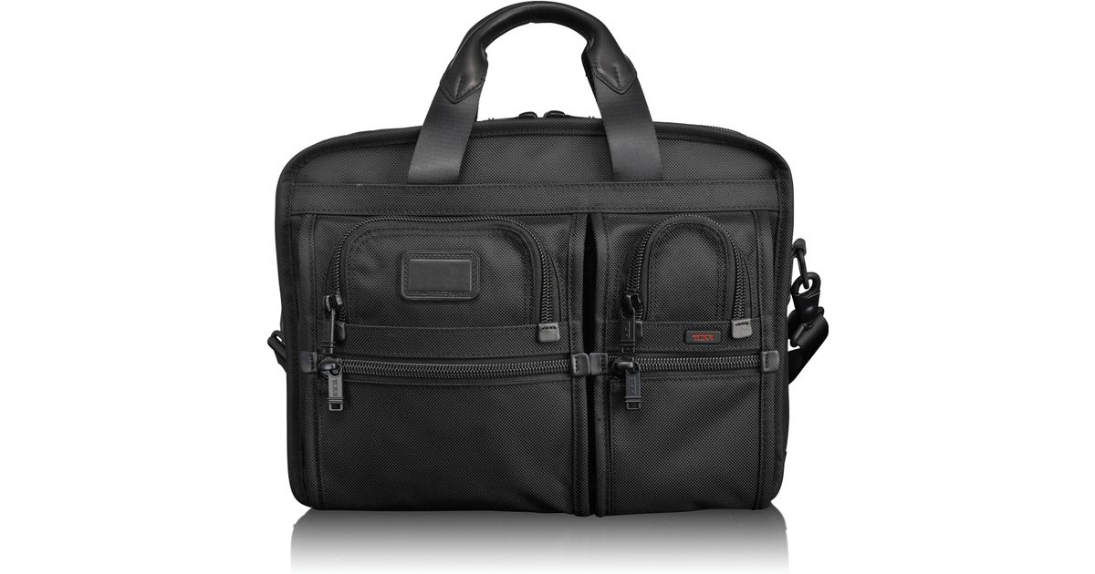 Tumi Synthetic Alpha 2 T-pass® Expandable Laptop Brief in Black for Men ...