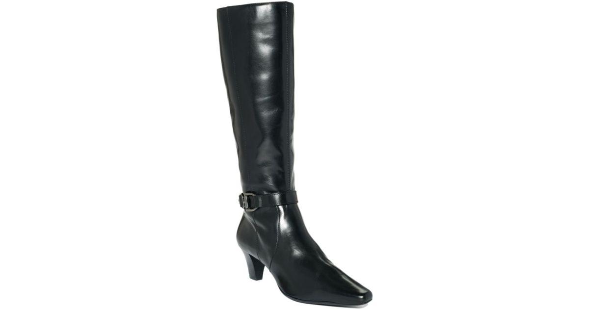 Anne Klein Gauge Iflex Boots in Black | Lyst