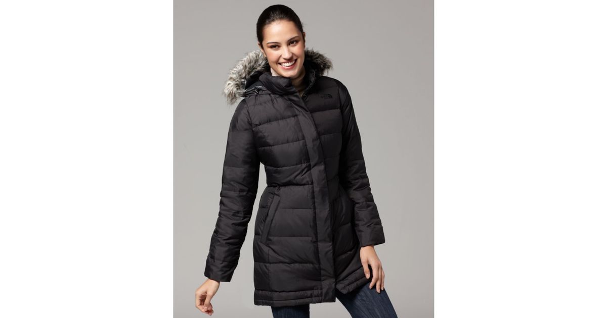 the north face coat with fur hood