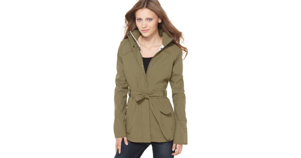 north face belted coat