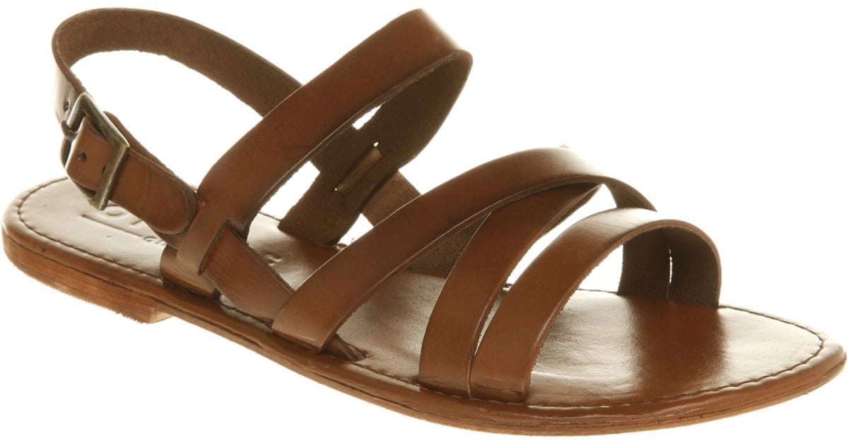 Office Strider Sandal Tan Leather in Brown - Lyst