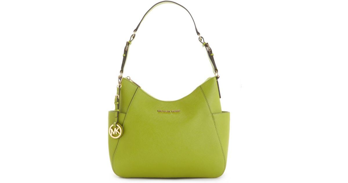lime green mk purse