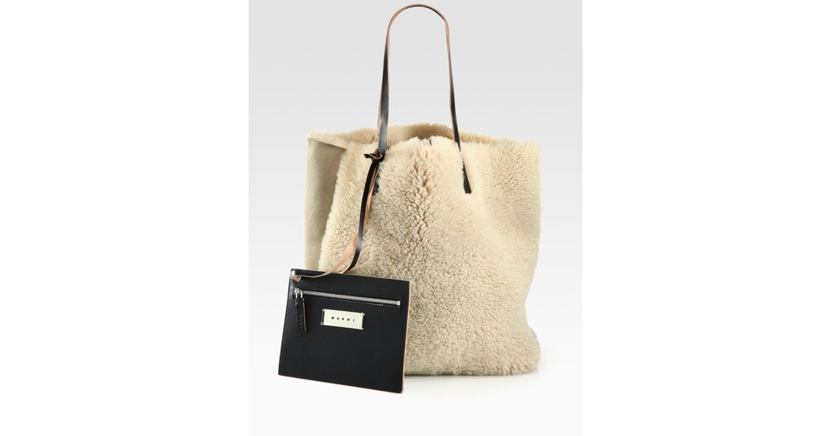 marni shearling bag