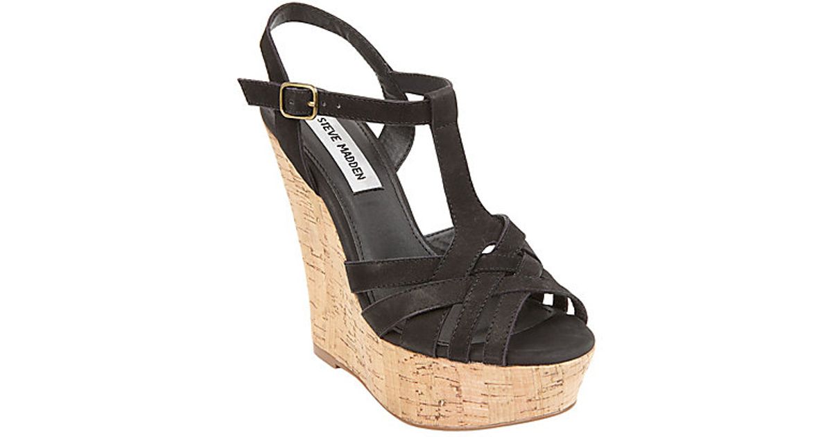 steve madden cork wedges