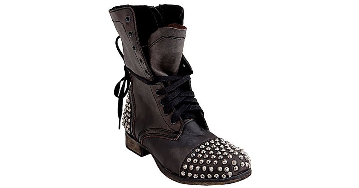 Steve Madden Tarnney Ankle Boots in Grey Leather (Gray) Lyst