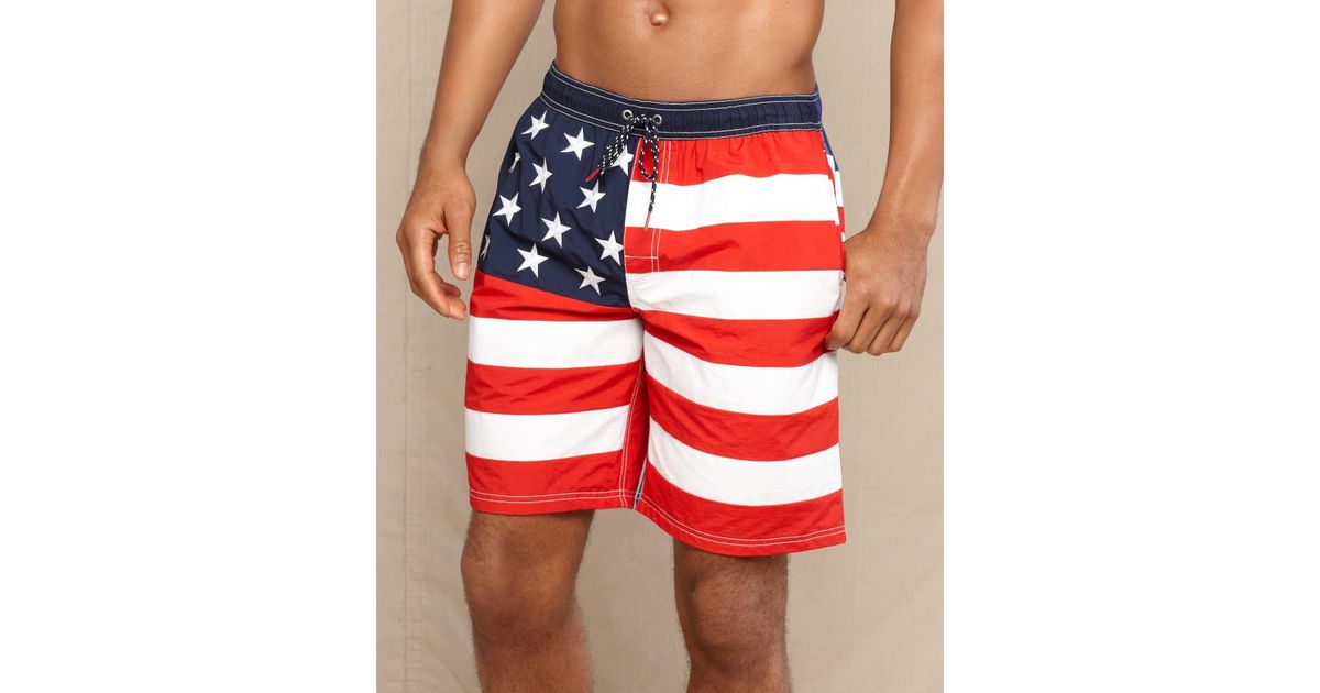 stars and stripes swim trunks