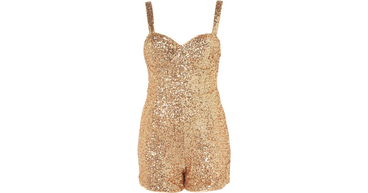 topshop sequin playsuit