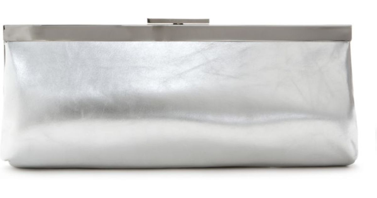 calvin klein silver handbag