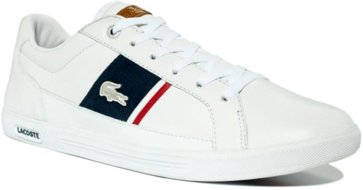 white sneakers for men lacoste