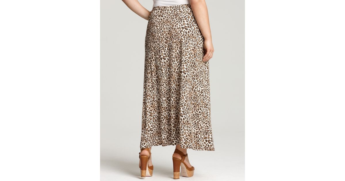 plus size leopard skirts