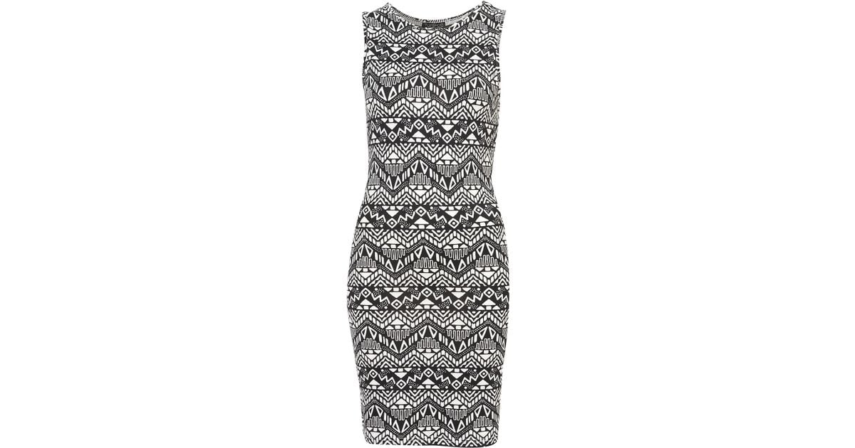 aztec bodycon dress