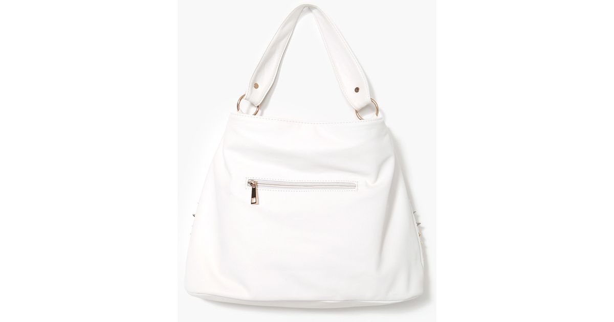 Nasty gal Totally Studded Bag White in White Lyst