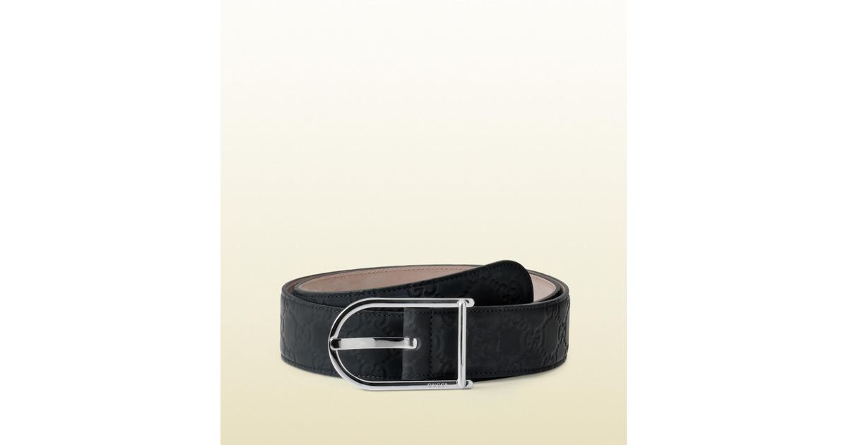 Gucci Belt With Plain Buckle And 