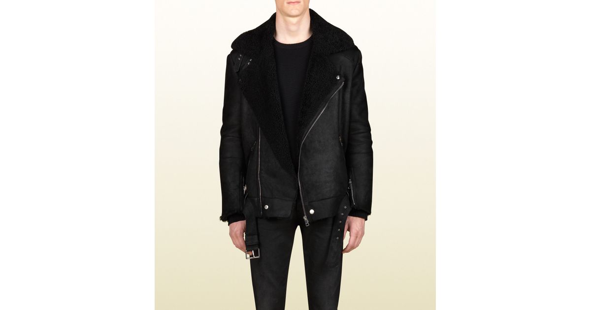 gucci shearling jacket