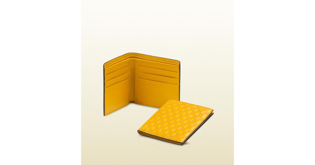 yellow gucci wallet