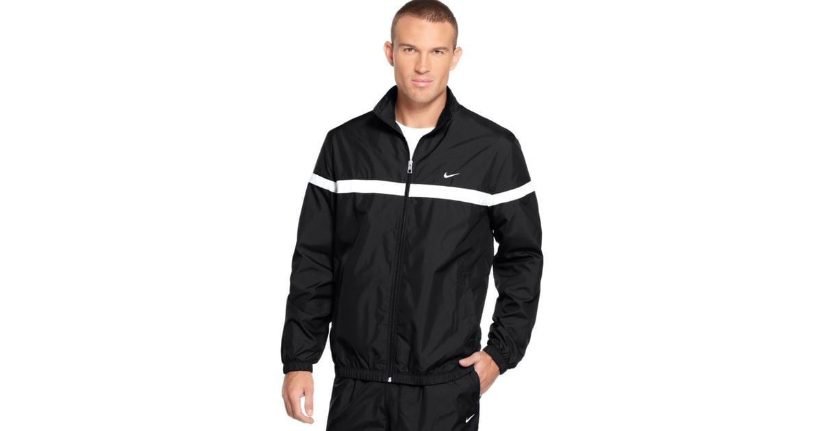 Nike Woven Track Jacket in Black for Men | Lyst