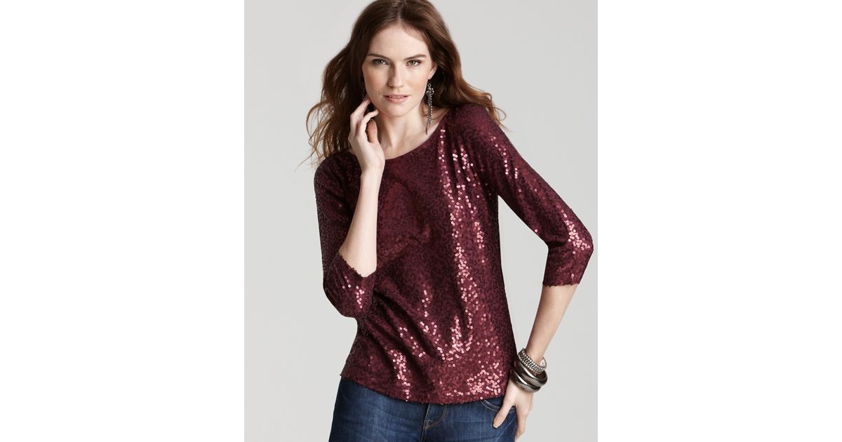 calvin klein sequin top