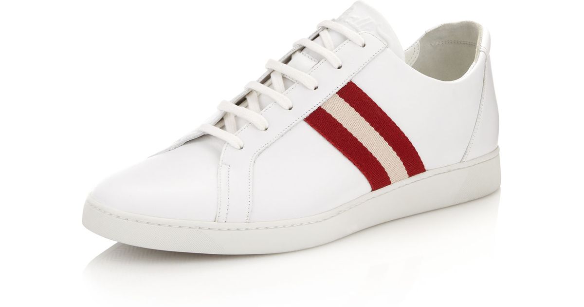 bally shoes white