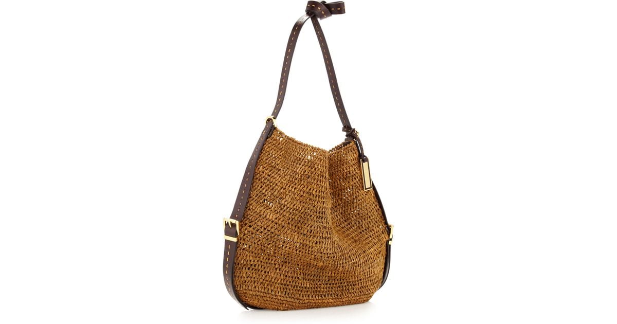 michael kors santorini raffia tote