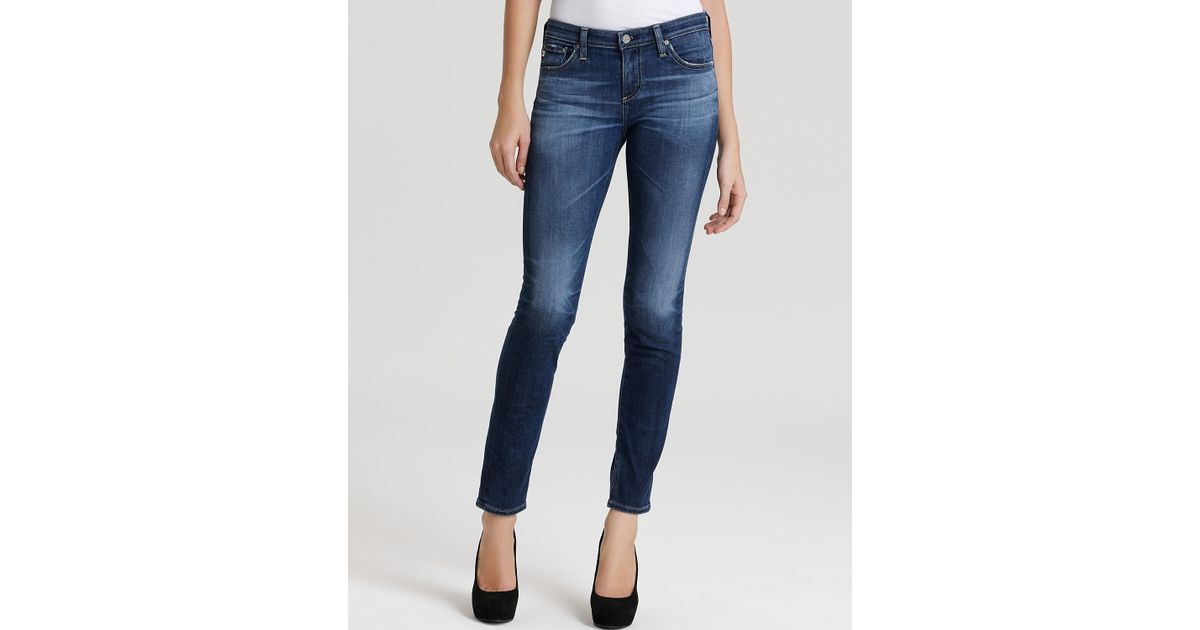 ag mid rise cigarette jeans