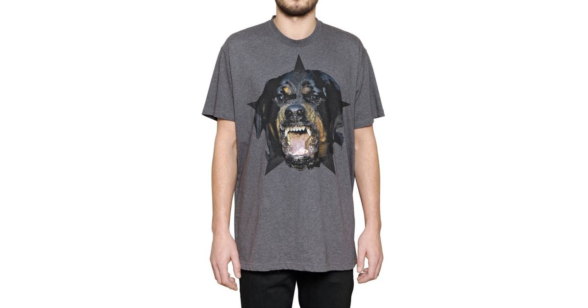 Gennemsigtig Standard Orator Givenchy Star Rottweiler Jersey Oversized Tshirt in Gray for Men | Lyst