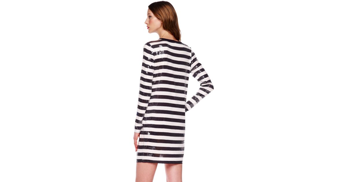 striped sparkly dress