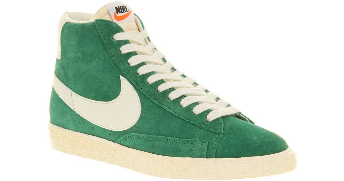 Nike Blazer Hi Suede Vntage Pine Green 