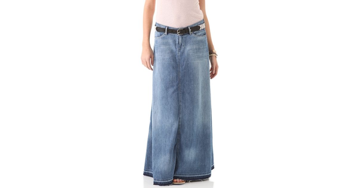 citizens of humanity denim skirt