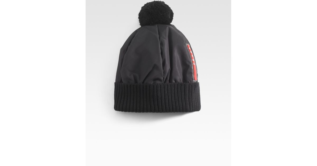 prada puffer hat