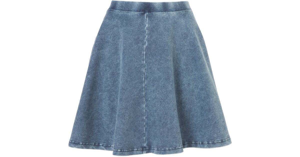 jean skater skirt
