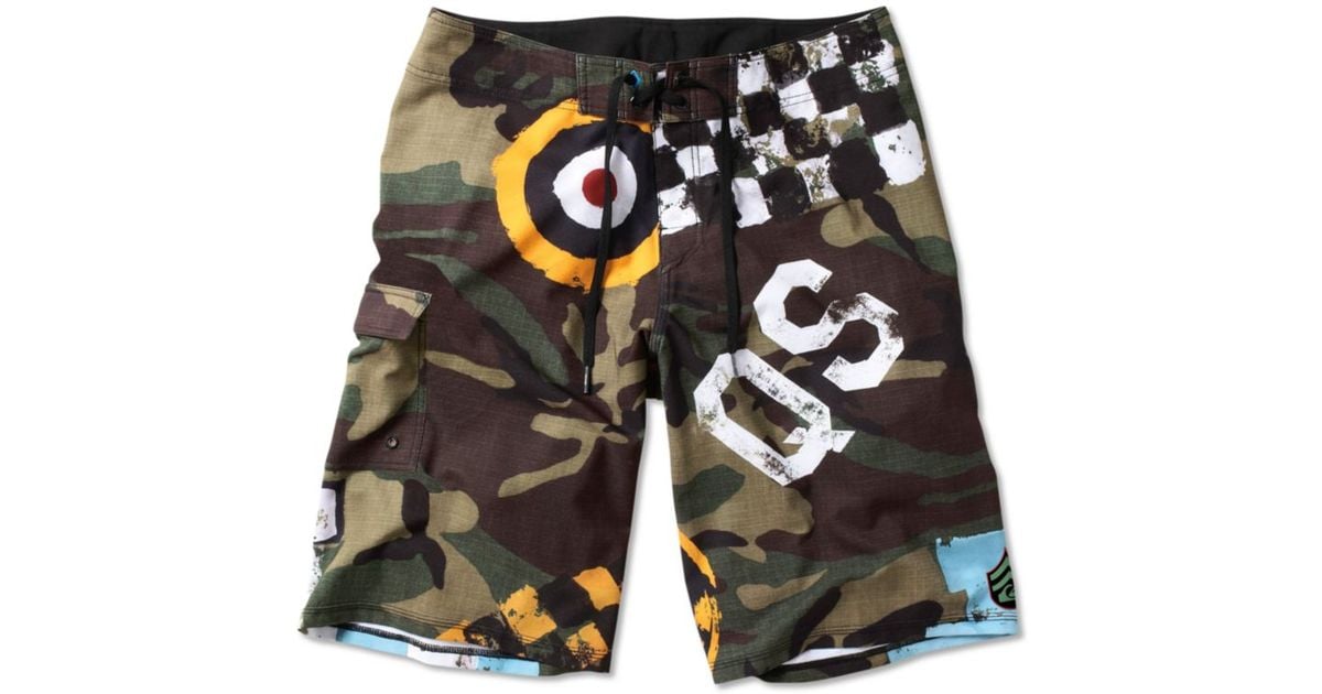 Flying Fortress Camo Boardshorts for Lyst