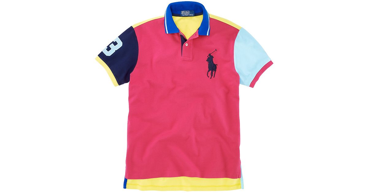 ralph lauren neon polo shirt