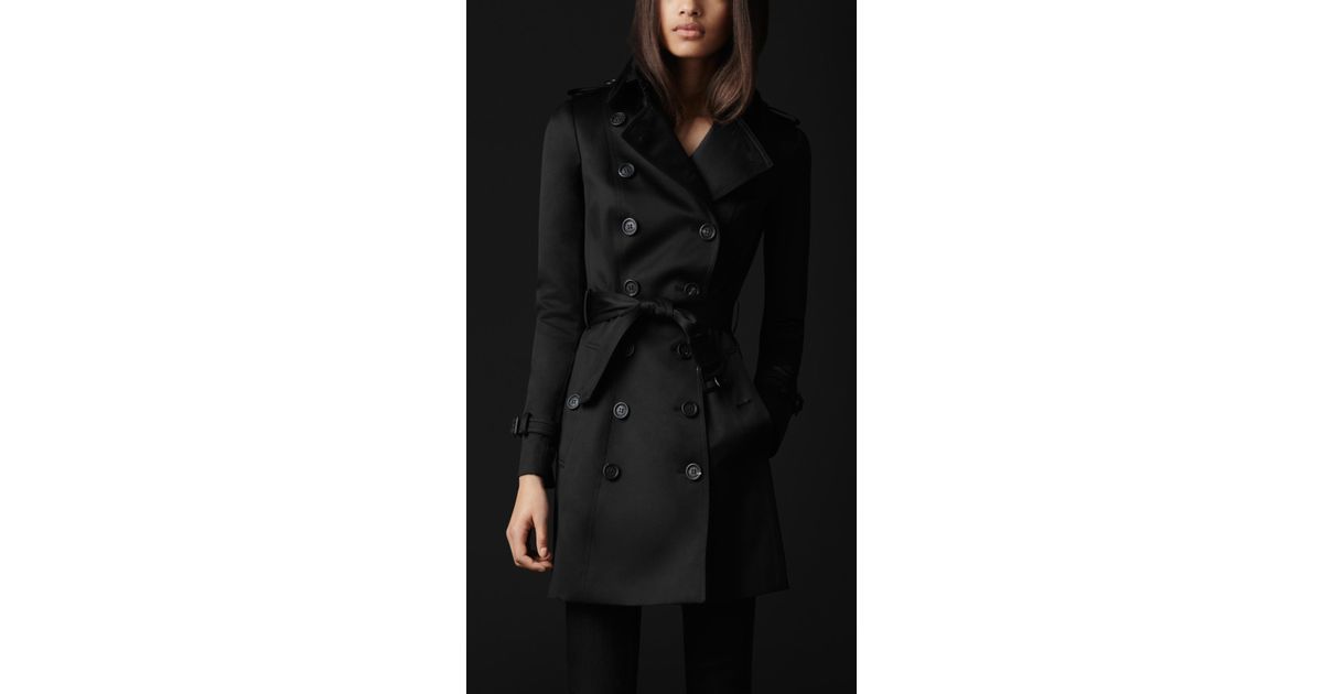 burberry prorsum cotton sateen trench coat