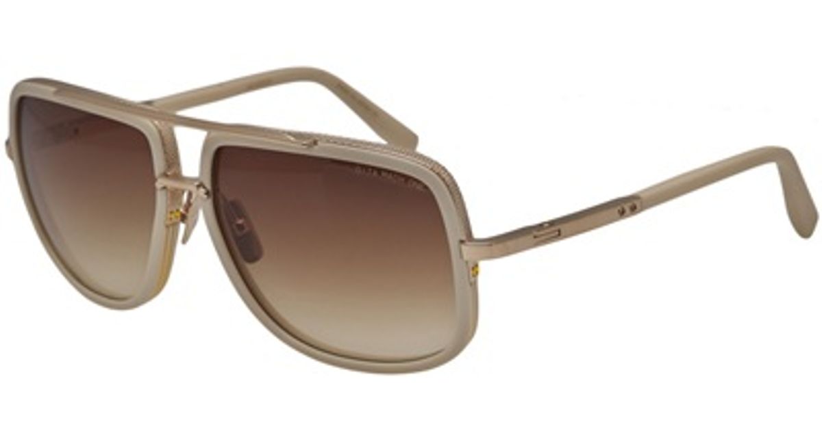 Dita Mach One Sunglasses in White for Men (ivory) Lyst