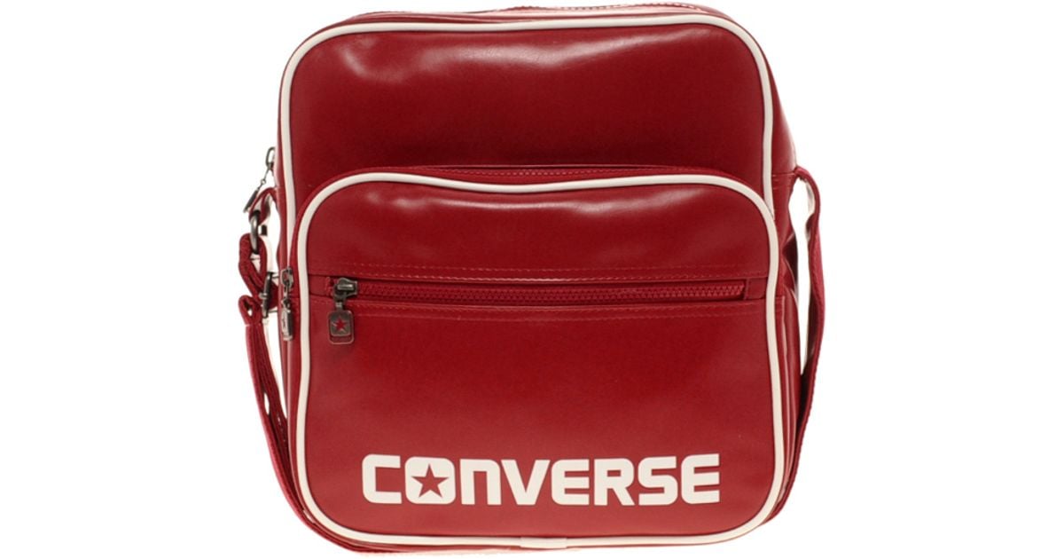 converse logo messenger bag