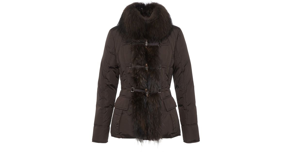 Moncler Grillon Jacket in Brown - Lyst