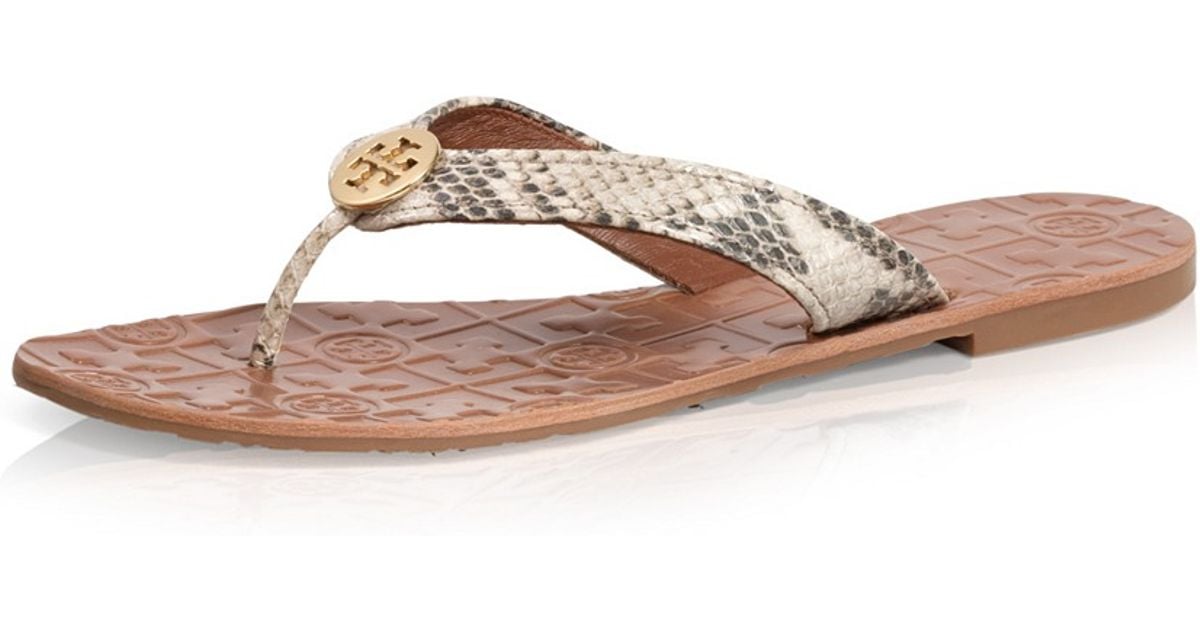 tory burch snake print sandals