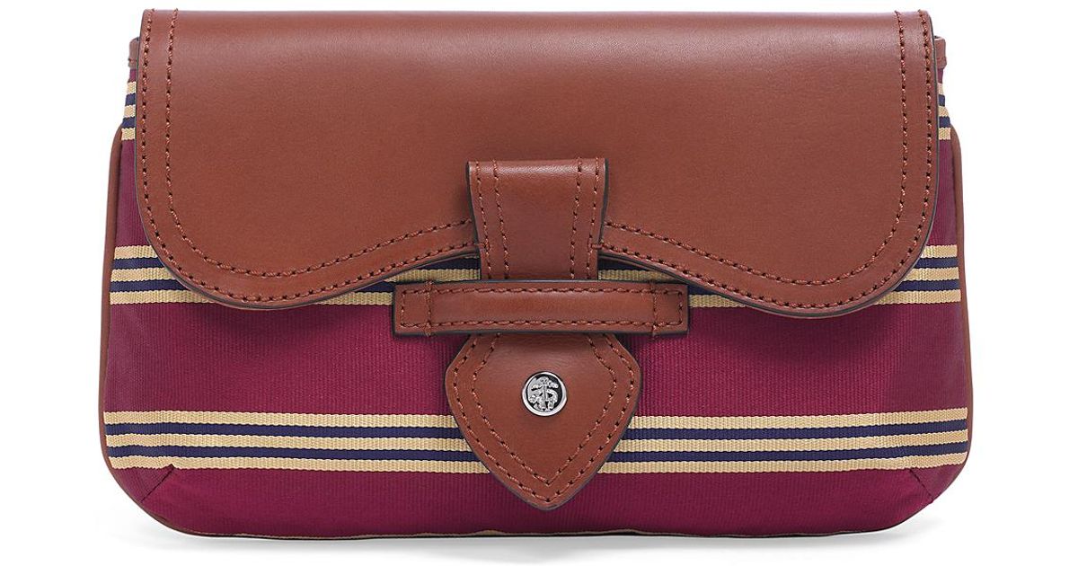 chloe replica - Brooks brothers Silk Small Clutch in Brown (red-tan) | Lyst