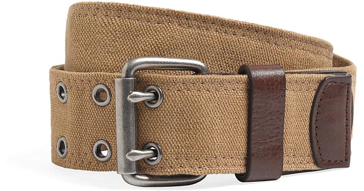 brooks brothers mens canvas belts