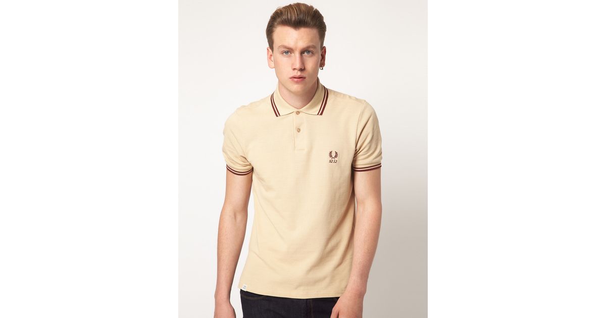 fred perry polo beige