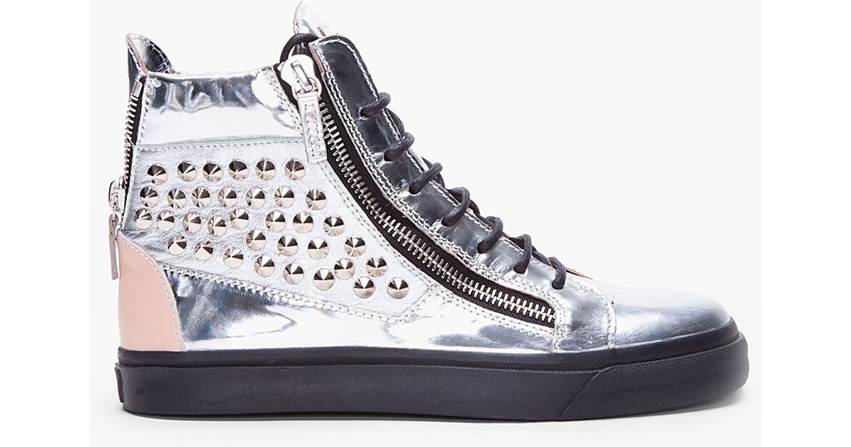 silver giuseppe shoes