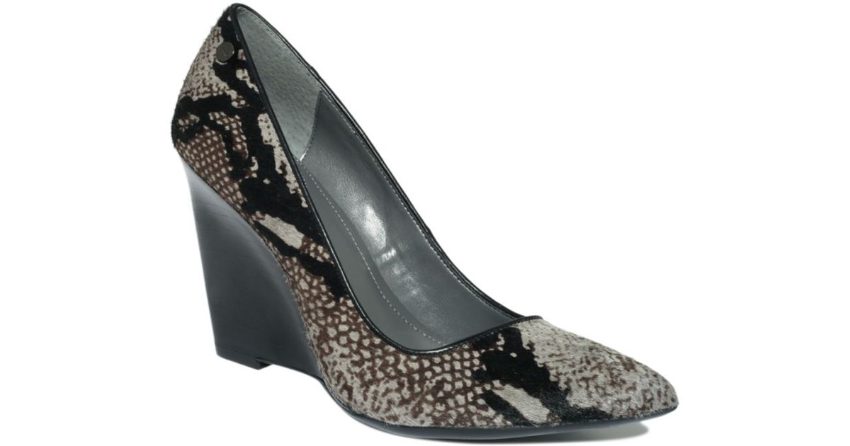 calvin klein wedge pumps