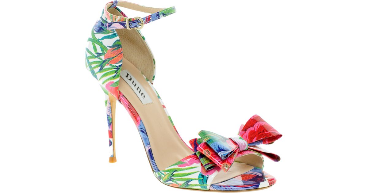 floral peep toe heels