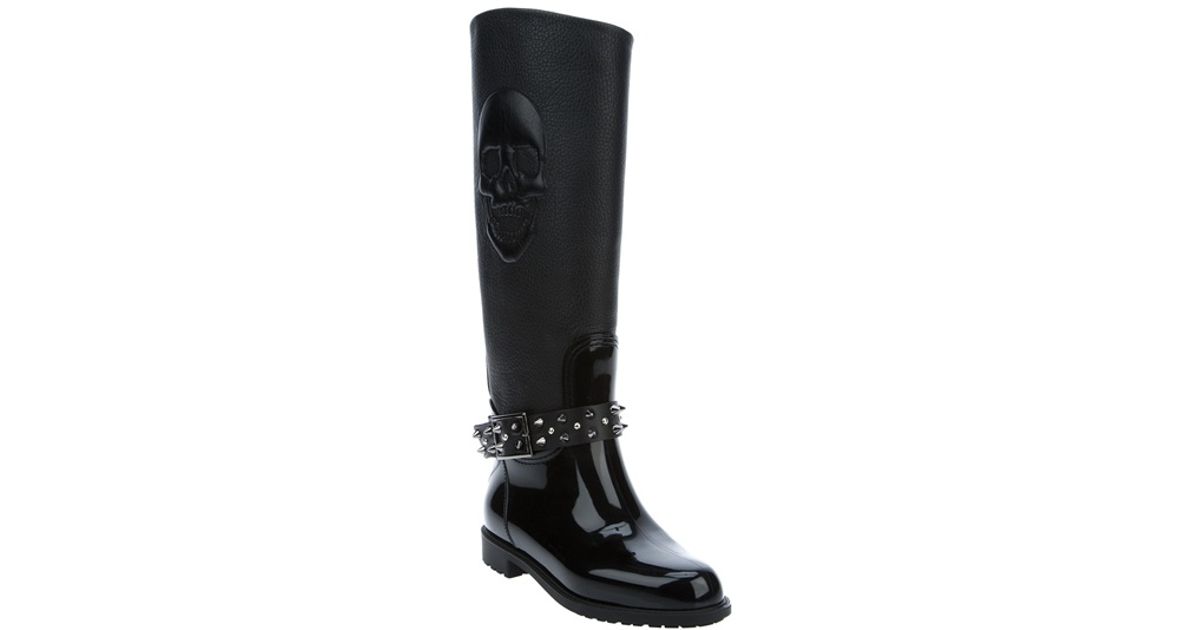 studded wellington boots