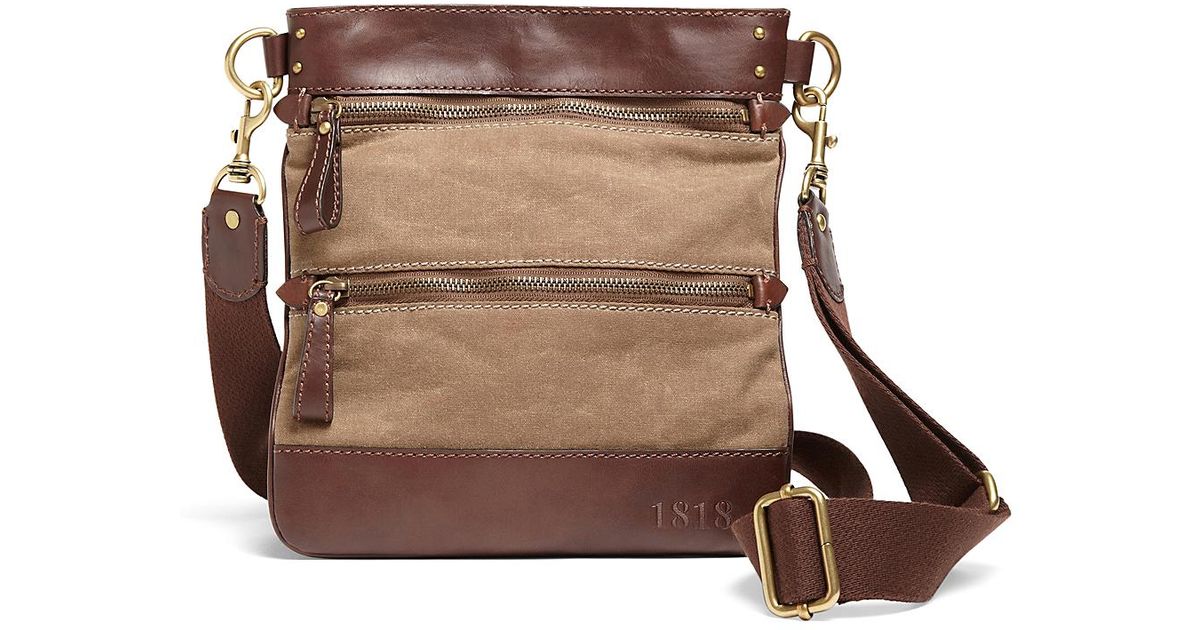 waxed canvas crossbody bag