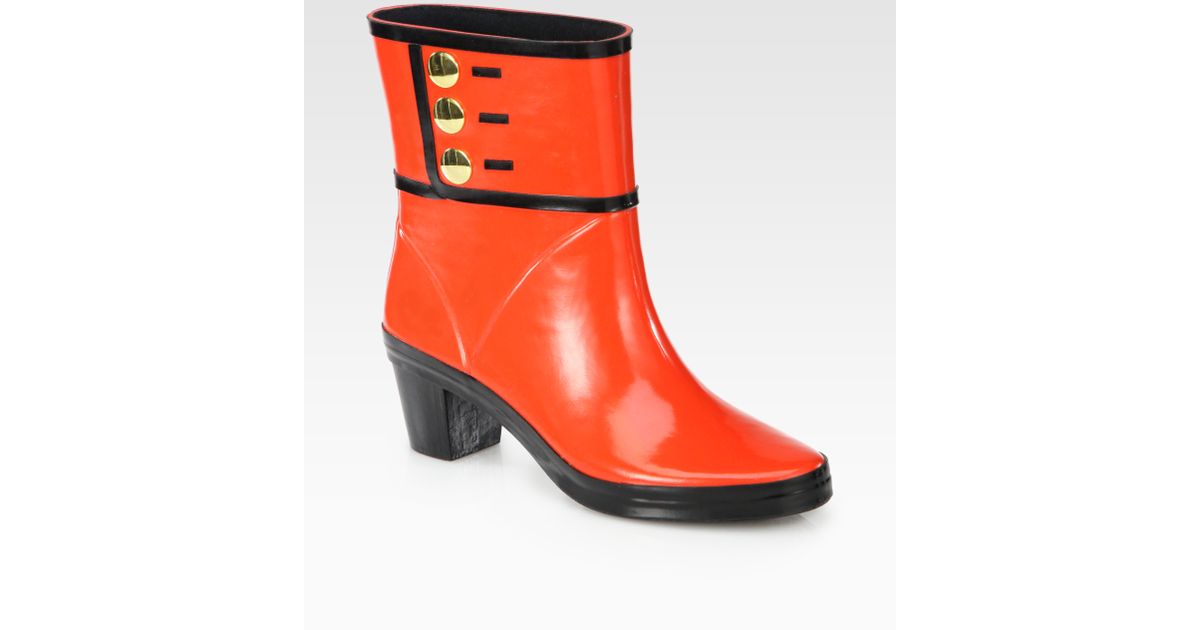 kate spade red rain boots