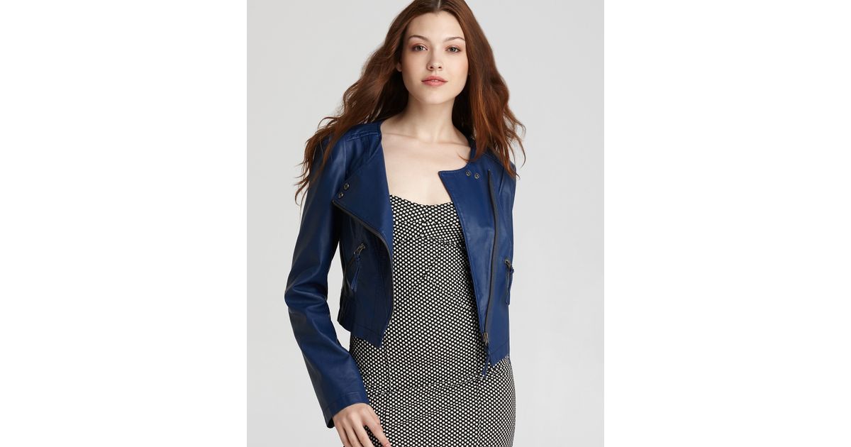 Free People Womens Lace-Up Moto Motorcycle Jacket rose M